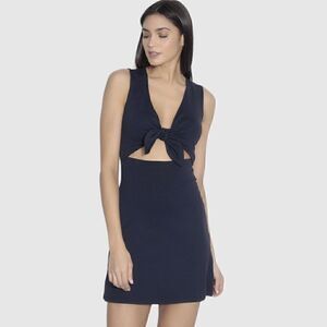 Susana Monaco Size Medium Navy Tie Mini Dress | New With Tags | Mini Navy Dress